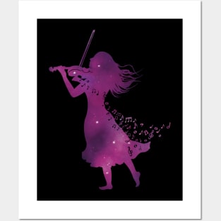 Galaxy Violinist Posters and Art